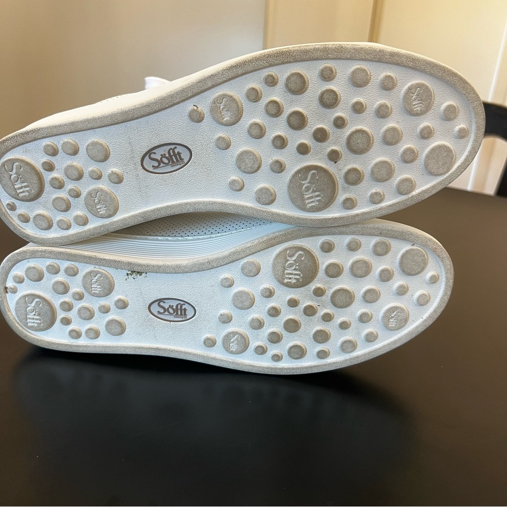 Sofft White Somers Tie Perforated Sneaker 10 - Picture 9 of 11